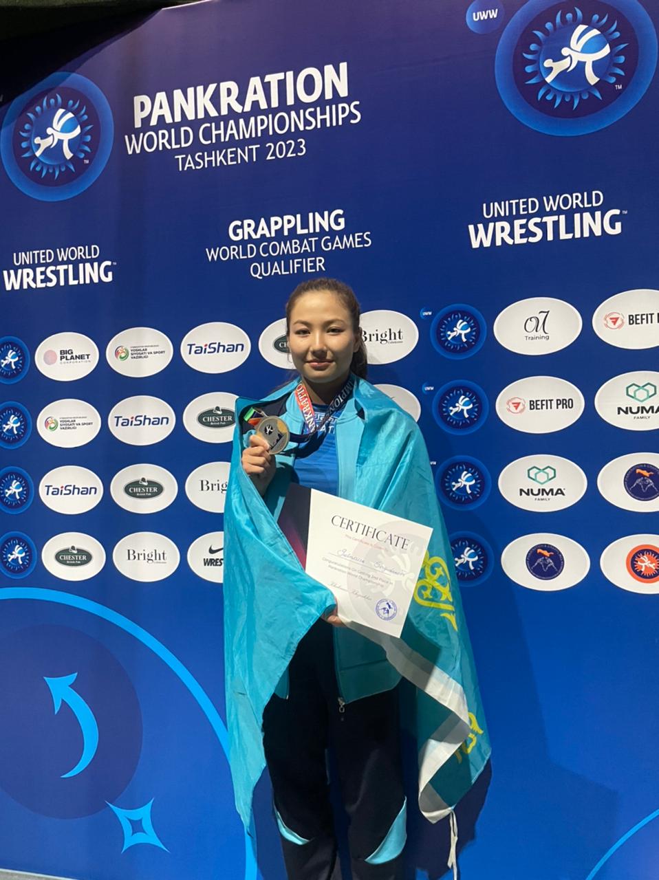 At the World Pankration Championship, a 1st year student of the Altynsarin Institute won silver
